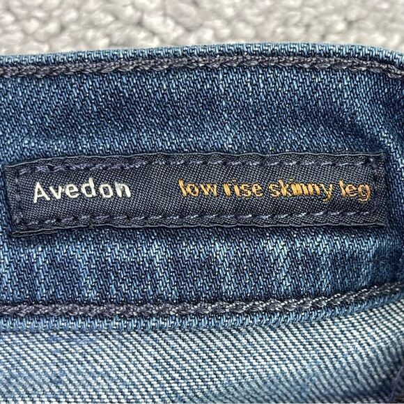 Citizens of Humanity Avedon Jeans Women's 26 Blue Skinny Low Rise Dark Denim - Picture 5 of 14